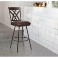 Armenliving 26 in. Counter Height Dover Barstool - Auburn Bay & Ford Brown LCDOBAABBR26